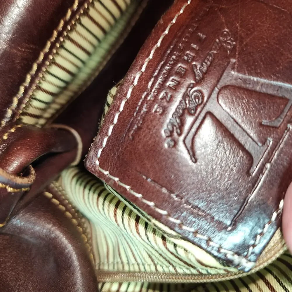 TUSCANY LEATHER EUC XL TRAVEL WEEKENDER BAG